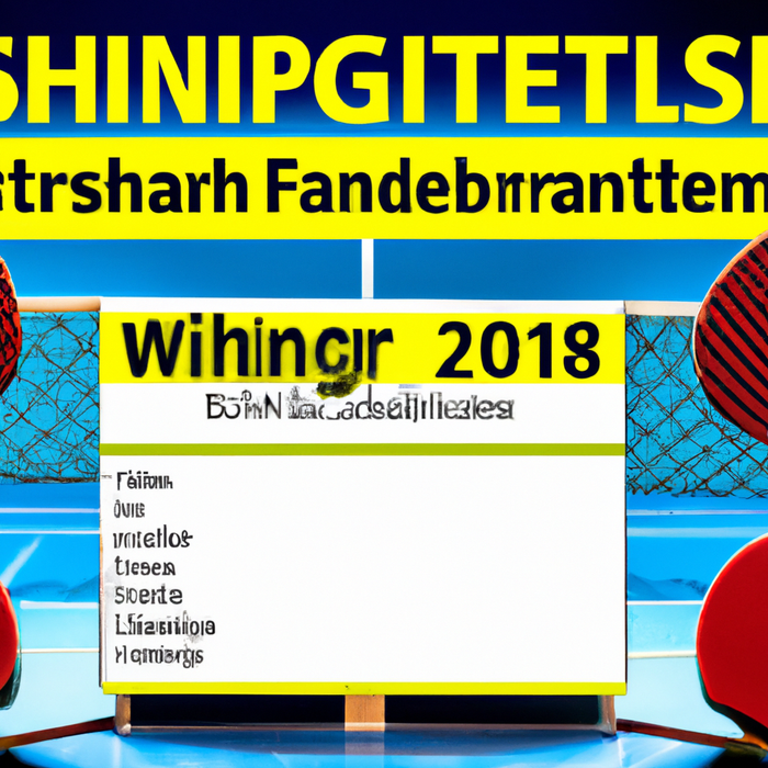 Tischtennis-Turniere 2021: Die größten Events im Jahreskalender für Anfänger und Profis