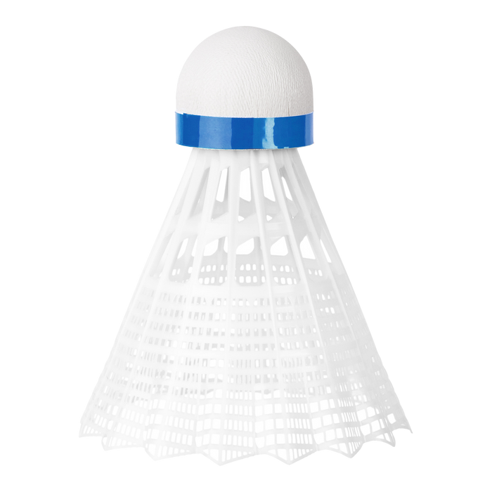 XB2000 Badminton Nylon Federbälle - Blau (Medium Speed) in Weiß