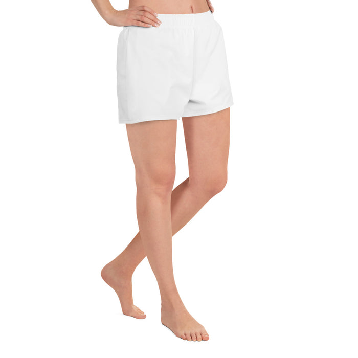 Recycelte kurze Sporthose für Frauen - Weiß