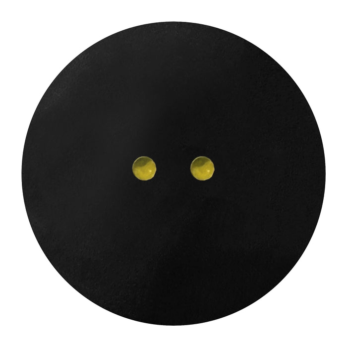 XS8000 Squash Ball Doppelter Gelber Punkt sehr langsam - Profibälle in Schwarz