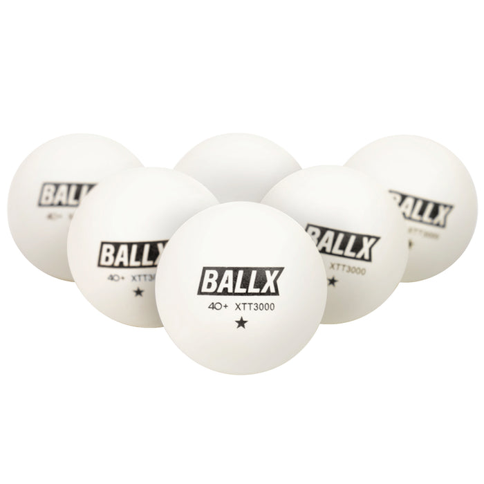 XTT3000 1 Stern Tischtennisbälle - Trainingsball 40+ ABS weiß