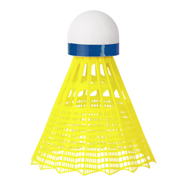 XB2000 Badminton Nylon Federbälle - Blau (Medium Speed) in Gelb
