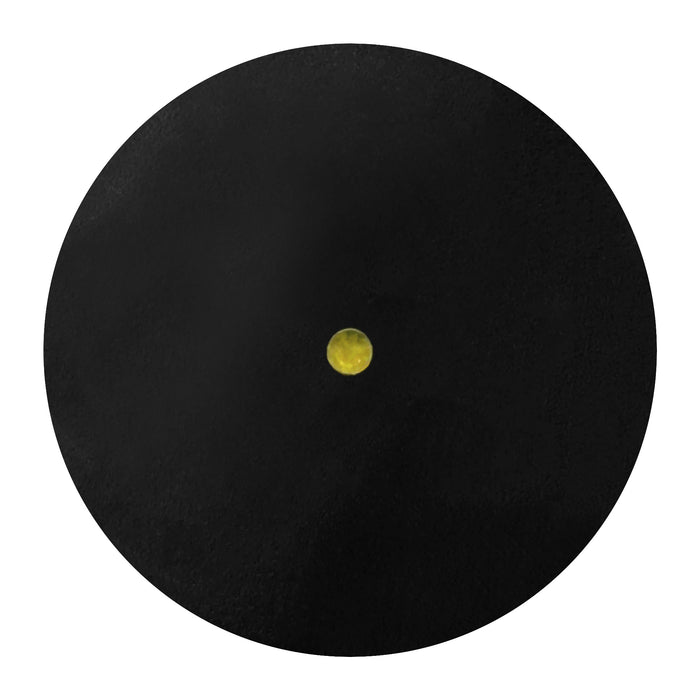 XS6000 Squash Ball Gelber Punkt langsam - Fortgeschrittenenbälle in Schwarz