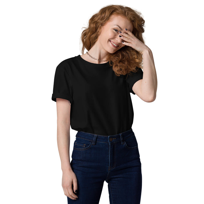 Tischtennis Bio-Baumwoll-T-Shirt für Frauen (dunkel)