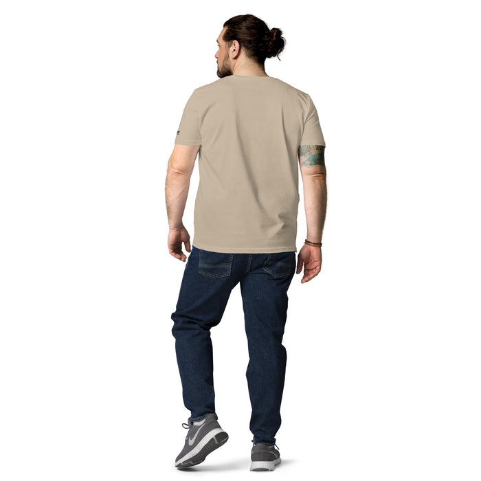 Pickleball Bio-Baumwoll-T-Shirt für Männer (hell)