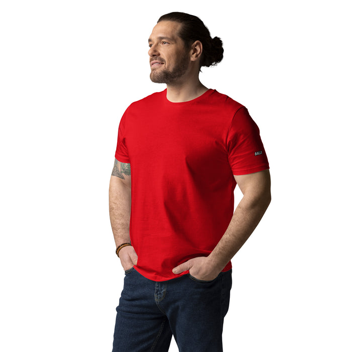 Tischtennis Bio-Baumwoll-T-Shirt für Männer (hell)