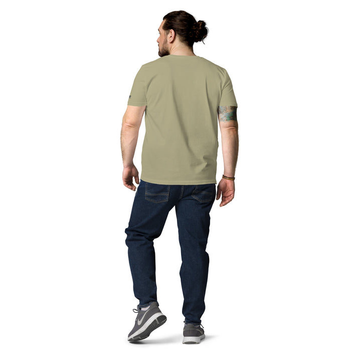 Pickleball Bio-Baumwoll-T-Shirt für Männer (hell)