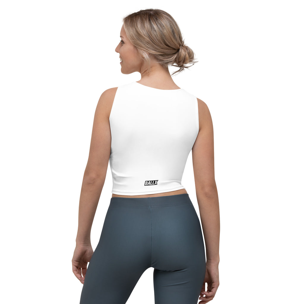 Badminton Crop-Top - weiß