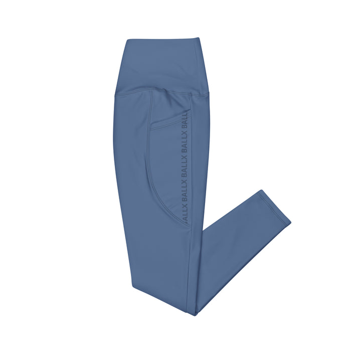 Pickleball Leggings mit Taschen - Blau